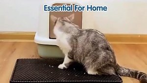 Водонепроницаемый двухслойный коврик для кошачьего туалета!