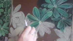 Люпины. Нарисованные цветы пастелью.