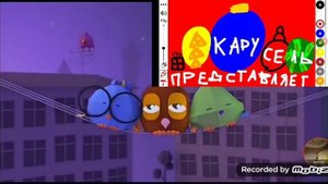 Смена логотипа канала карусель с новогоднего на зимний 14.01.2006