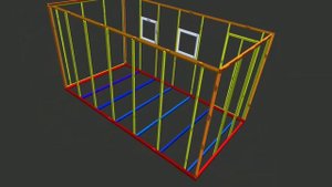 Каркас сарая из профильных труб