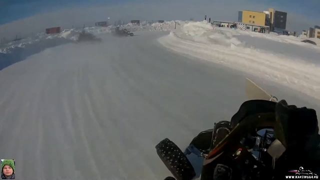 2-й заезд Кирилл Леонтьев. Зимний Картинг Тольятти Саратов смотреть онлайн