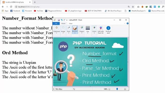 PHP Tutorial #15 String Methods (Number_Format, Ord, Parse_Str, Print and Printf ) смотреть онлайн