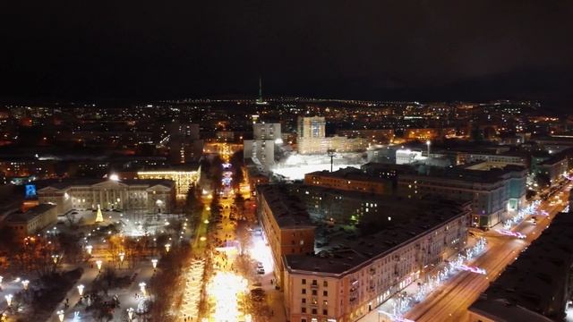 Мурманск, полярная ночь