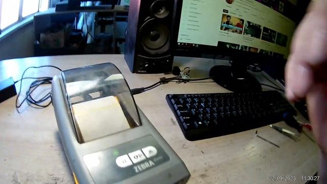 Ремонт принтера ZEBRA ZD 410(не печатает)А когда включил я увидел.... смотреть онлайн