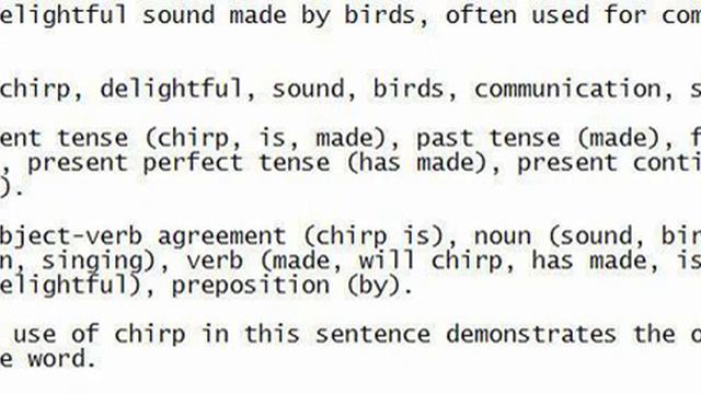 Chirp is a delightful sound made by birds, often used for communication and singing. смотреть онлайн
