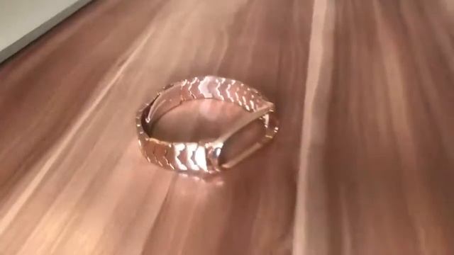 Металлический браслет для Mi band 3 и Mi band 4 Metal Gold V-1
