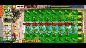 PVZ HACK *TOP BEST AND STRONNGEST THREEPEATER+TOUCHWOOD VS ALL ZOMBIES* | Pvz Mini Games