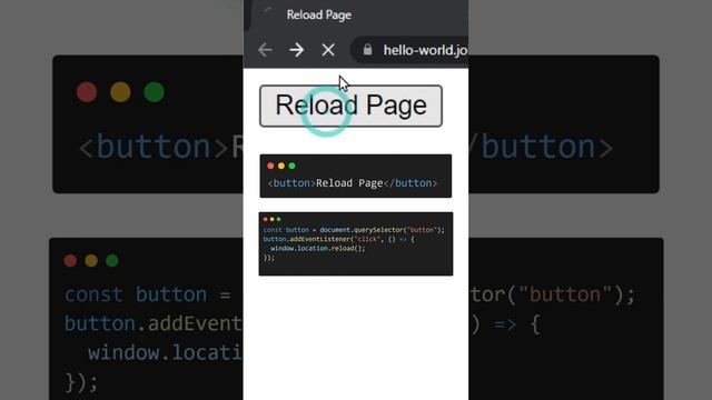 Reload Page using JavaScript