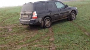 Субару форестер валит боком,сельсьский дрифт