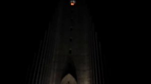 Hallgrimskirkja Church Iceland At Night ... Beautiful Lutheran Church