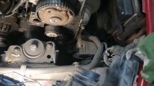 Замена ремня ГРМ и водяного насоса Fiat Albea 1.4 8 клапанов