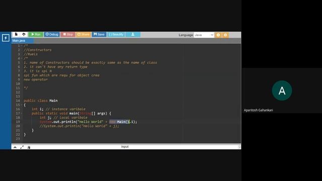 Constructors in Java