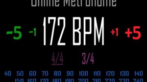 Metronomo Online - Online Metronome - 172 BPM 3/4