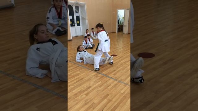 #Taekwondo#Pritobolny district#special # exercises#ligaments of blows#technique#complex#power#winte