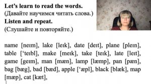 Английский язык. Урок 10. Учимся читать. Фонетическая транскрипция. Правила чтения гласных букв.