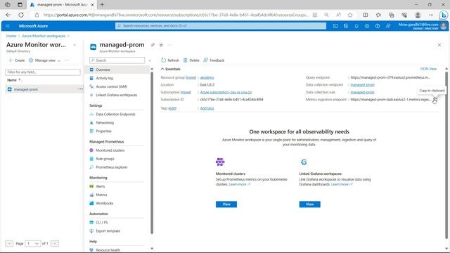 Monitor Azure Kubernetes Service(AKS) with Managed Prometheus and Grafana in AKS смотреть онлайн