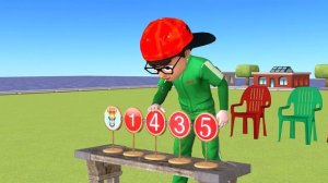 Scary Teacher 3D vs Squid Game Nail into Wood 5 Times Challenge Miss T vs 3 Neighbors Loser