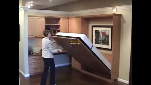 Откидная кровать. Простая экономия пространства!