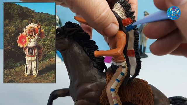 Лепка. Индейцы Северной Америки. Пластилин..mp4