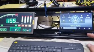 Dual Screen Raspberry Pi car dashboard with Digifiz and OpenAutoPro!... Work continues!