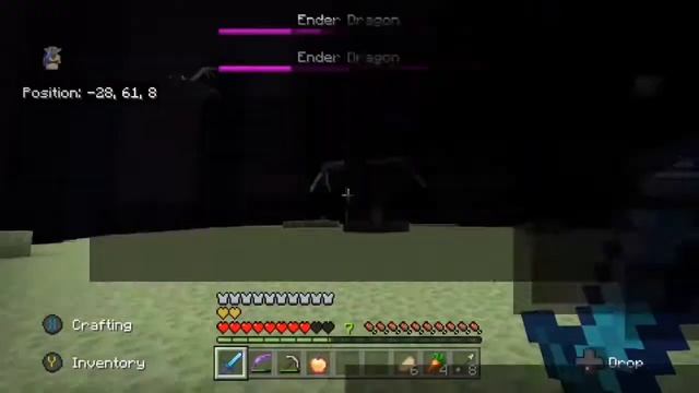 Minecraft Glitched End Spawn vs 2 EnderDragons смотреть онлайн