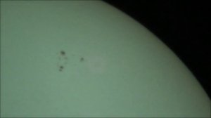 Sun Through My Telescope July 22, 2010 Sunspot Group 1089