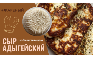 АДЫГЕЙСКИЙ СЫР ИЗ ТРЁХ ИНГРЕДИЕНТОВ