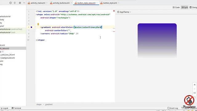 Colorful Button Android Studio | Stylish Gradient Button Tutorial In Hindi | App Development #8