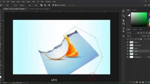 Photo Manipulation: Water In Orange | Photoshop Tutorial | Water Fruit