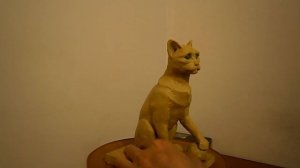 Как слепить кошку из пластилина,2часть.