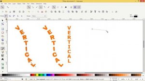 Inkscape tutorial vertical text