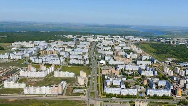 Нижнекамск с высоты птичьего полета