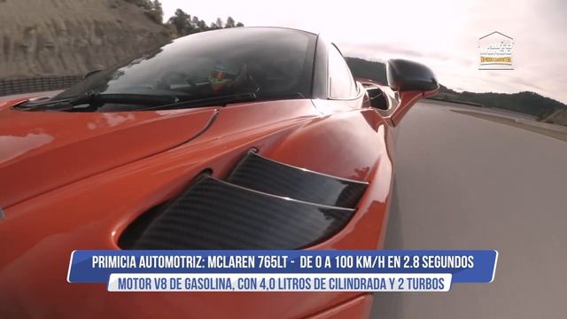 McLaren 765LT 2020: Motor V8, una aceleración de 0 a 100 km/h en 2,8 seg. смотреть онлайн