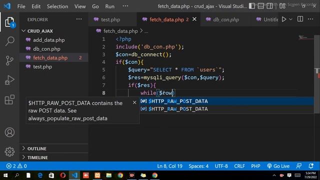 how to fetch data using ajax from data base||get data from database using ajax and php||webtechub