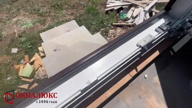Остекление дома из ЦСП панелей в профиле Рехау Интелио