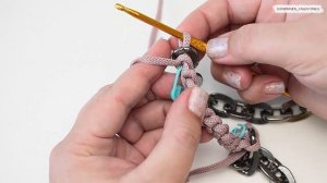 РЕМЕШОК ДЛЯ СУМКИ / вязаный ремешок на цепочке