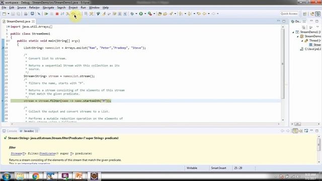 How to filter the List of Names using Java 8 Stream? | Java 8 streams tutorial | Streams in Java 8
