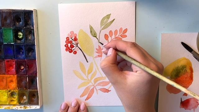 Как нарисовать осенние листья просто и интересно