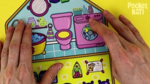 Книжка - ДОМ для Семьи уточки Лалафанфан Pocket Nati | Видео инструкция по сборке
