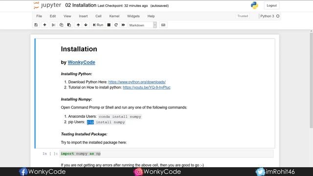 #2 | Installing NumPy | NumPy Tutorials | Python for Data Science | Telugu