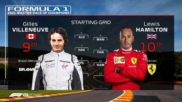 F1 MASTERS RACE OF CHAMPIONS STARTING GRID смотреть онлайн