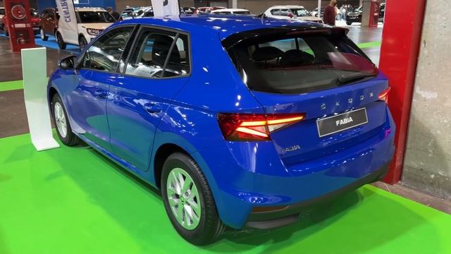 NEW Skoda Fabia Ambition 2022 - FIRST LOOK & visual REVIEW (exterior, interior) Energy Blue