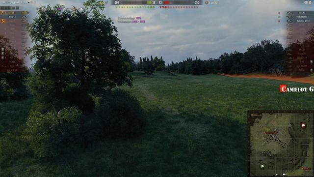Лучшие позиции для нагиба на карте Вестфилд World of Tanks Camelot G видео обзор гайд. смотреть онлайн