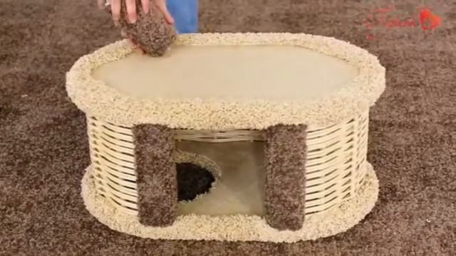 Сборка когтеточки Пушок "Брунетка" смотреть онлайн