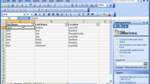 SAY GEEK - SORTING AND FILTERING - EXCEL 2003