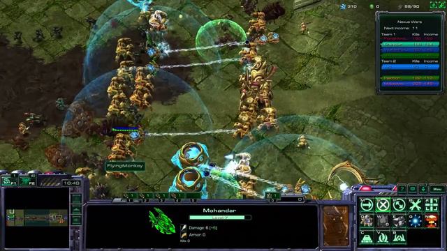 Starcraft Nexus Wars one lane Protoss tutorial - Best build Sc2