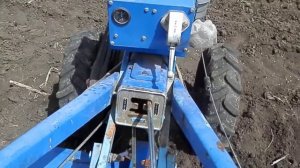 Мотоблок зубр 15 лс, работа в поле