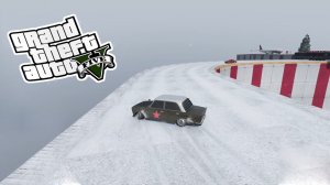 Отличный зимний скилл тест с разным транспортом в GTA V OnLine