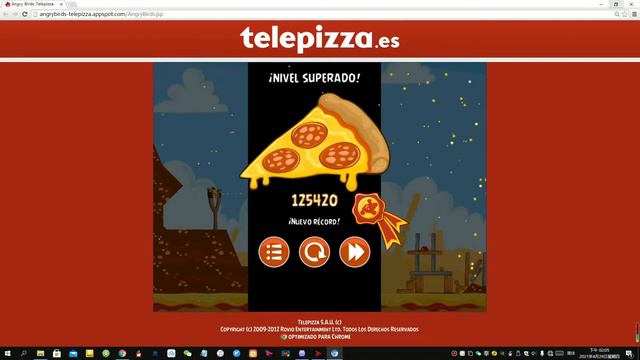 #bringback2012 Angry Birds Telepizza All levels Walkthrough 3 Star Full HD 1080P60fps