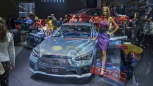 Девушки с Московского автосалона - модели на Московском автосалоне